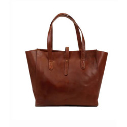 All Day Tote Bag- Brown Leather